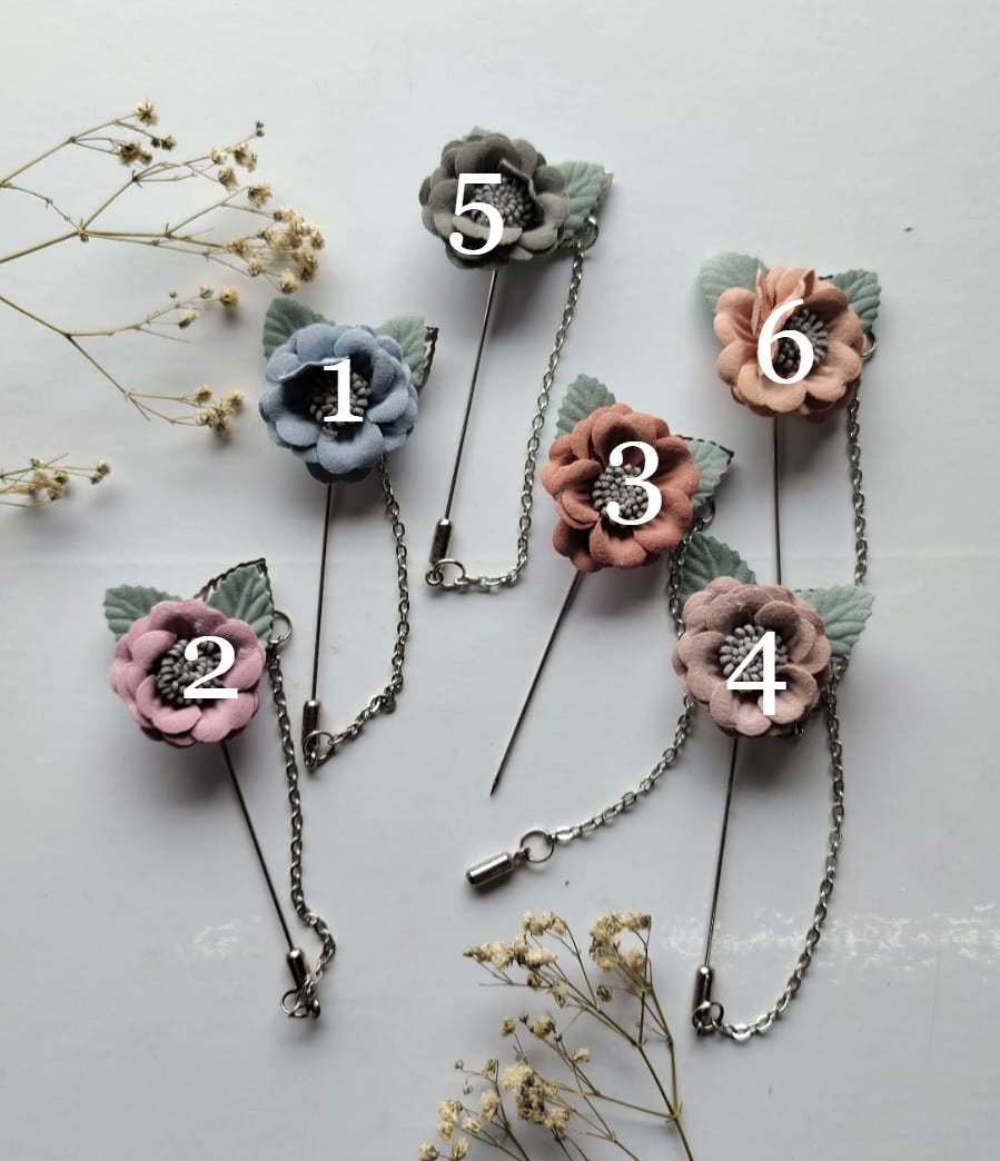 Flower chain hijab pin