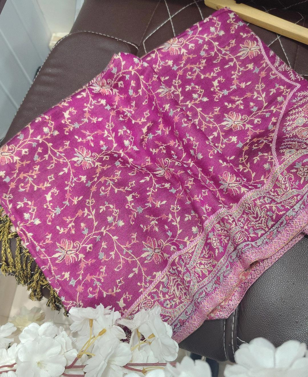 Mulberry Mist Pashmina shawl