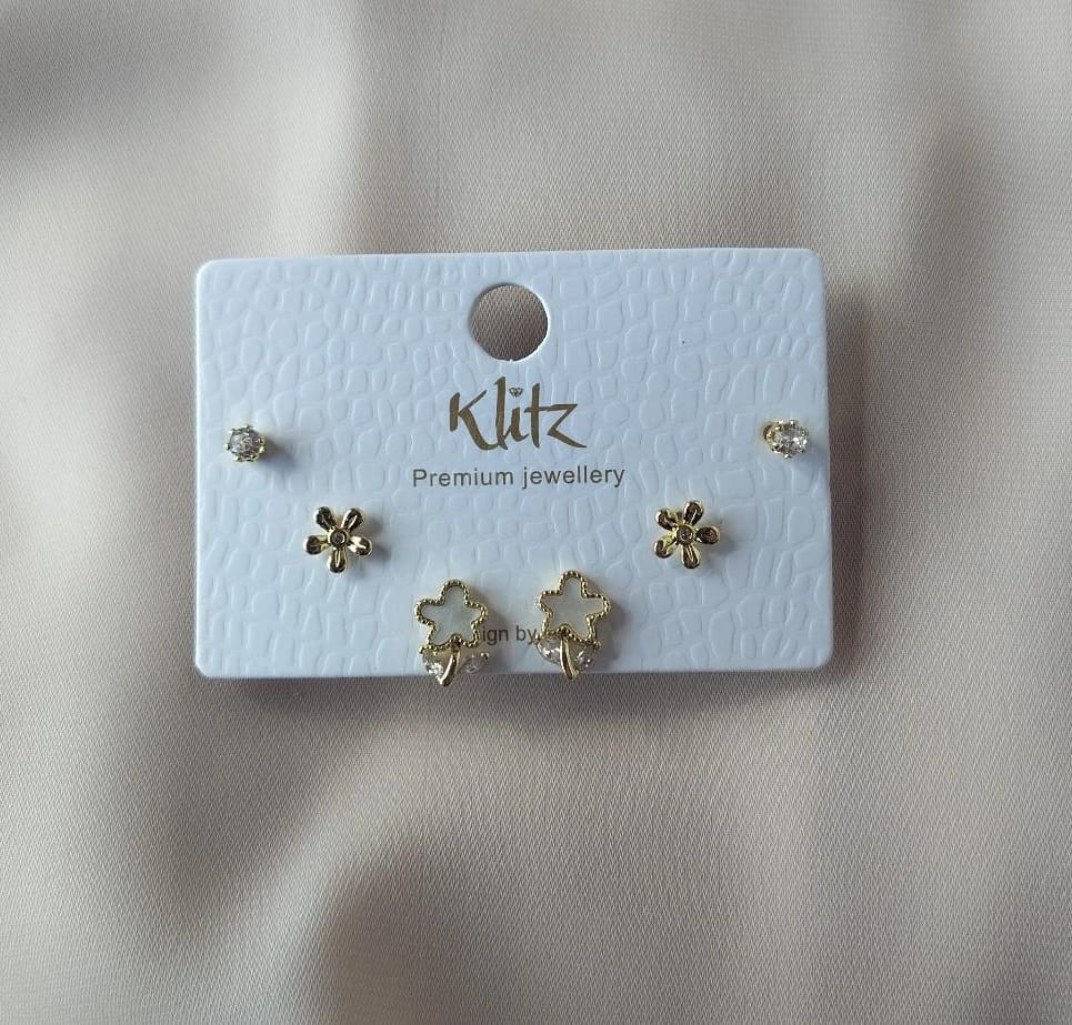 Korean Earring Card- Flower