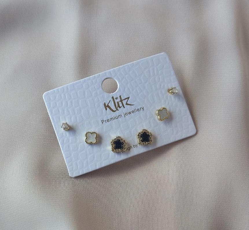 Korean Earring Card- Clover