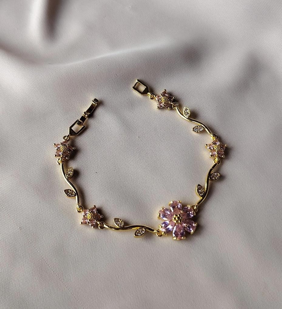 Graceful Blossom Branch Bracelet