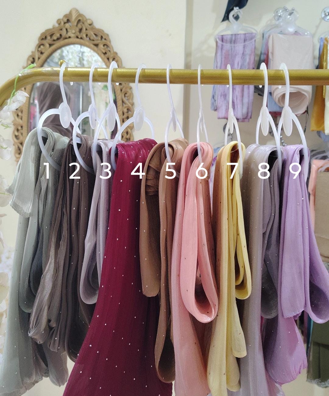 Shimmer Stone Organza Hijab