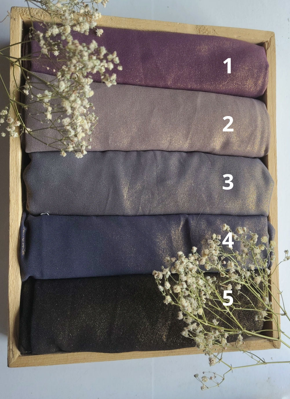Georgette Shimmer Hijab
