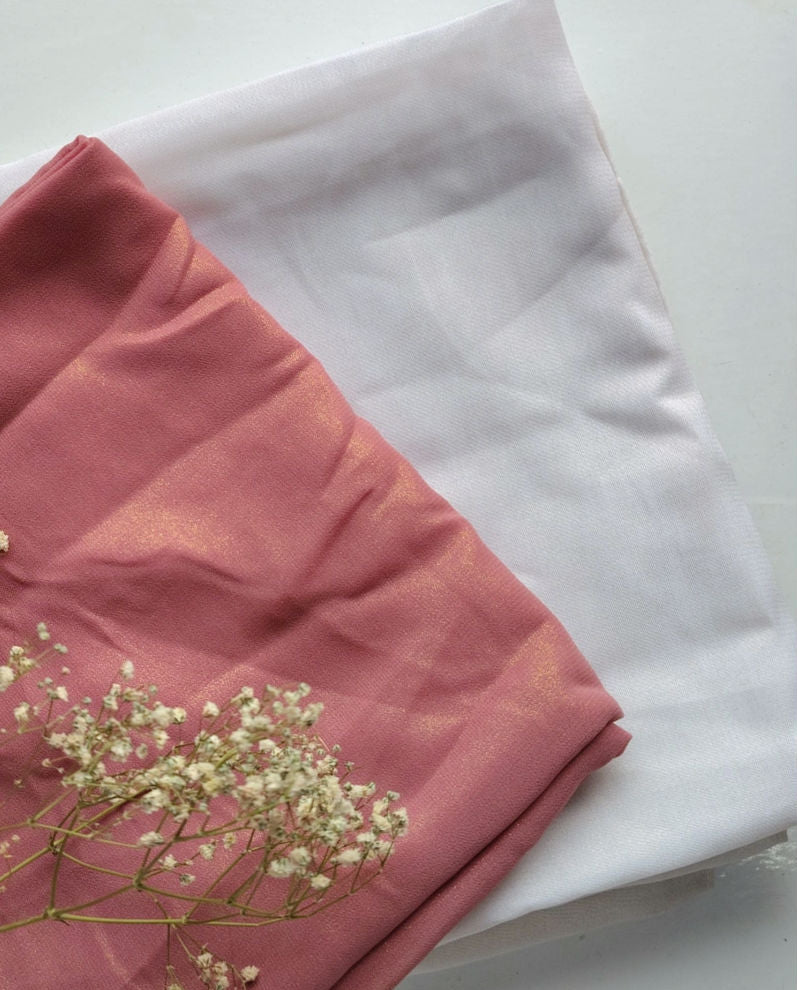 Georgette Shimmer Hijab