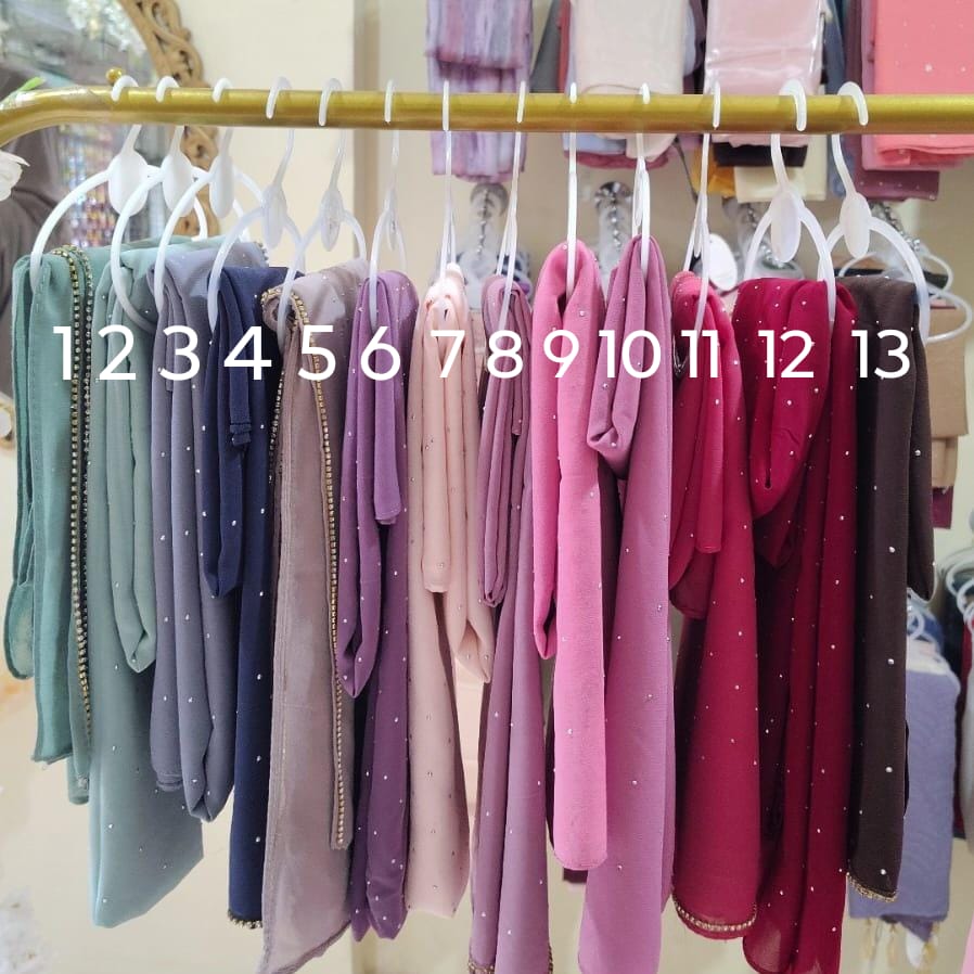 Chiffon Rhinestone Hijabs