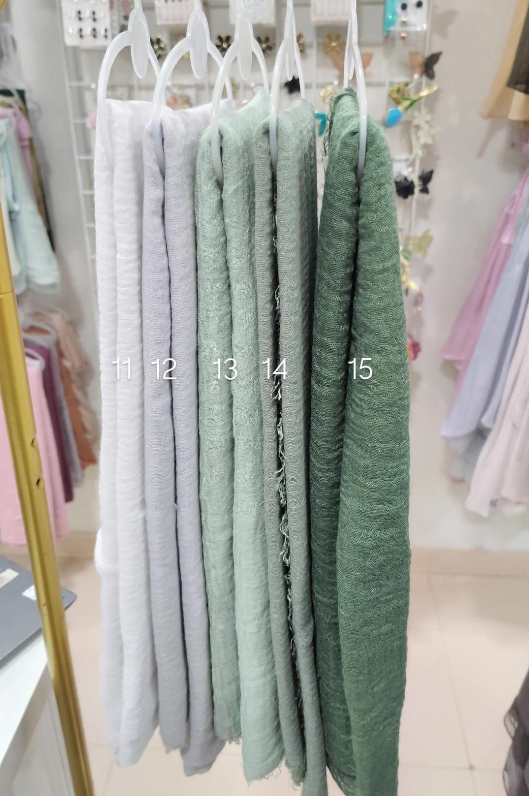 Crinkled cotton