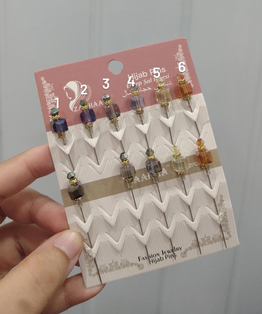 Crystal hijab pin