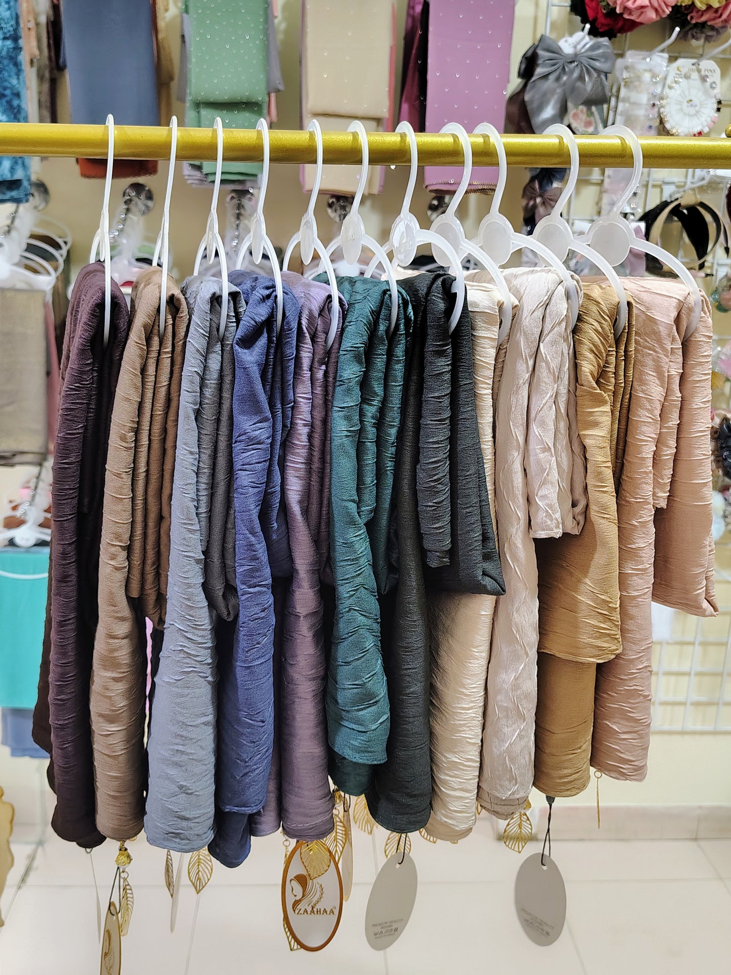 Cotton tassel hijabs