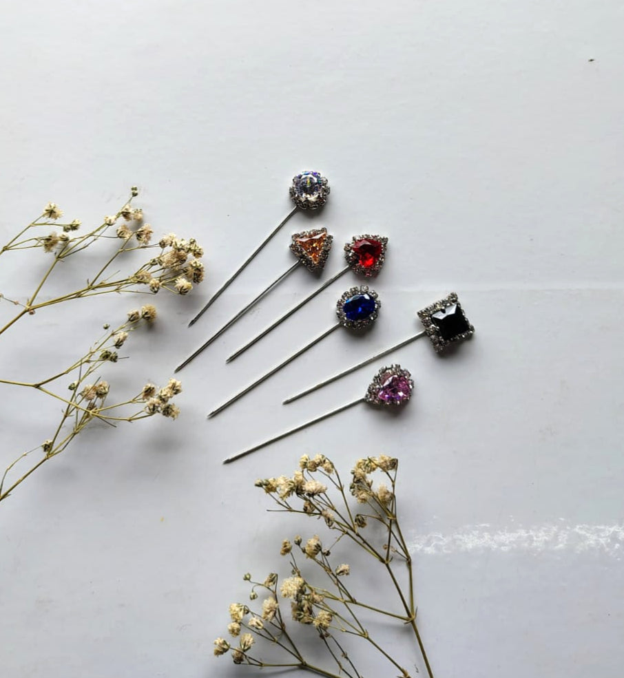 Stone hijab pin
