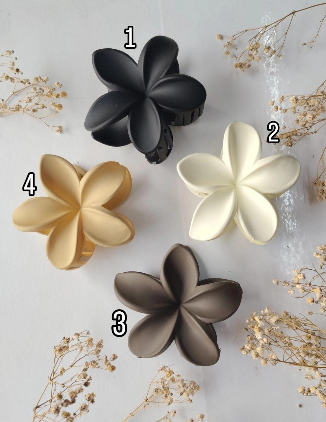 Matte Daisy Claw Clips - Big