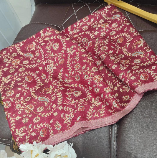 Royale Maroon Pashmina shawl