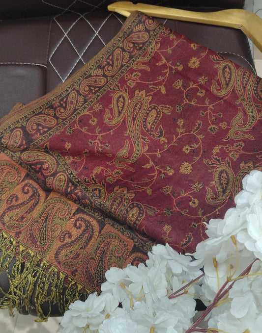 Vintage Wine Pashmina shawl