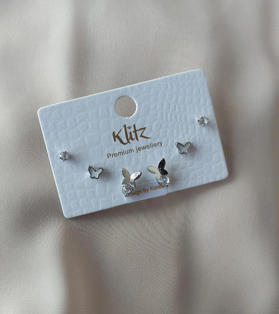 Korean Earring Card -Butterfly