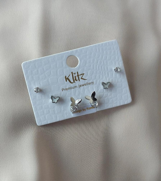 Korean Earring Card -Butterfly