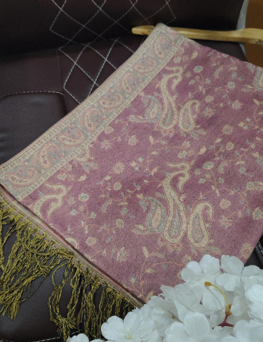Rose Paisley Pashmina Shawl