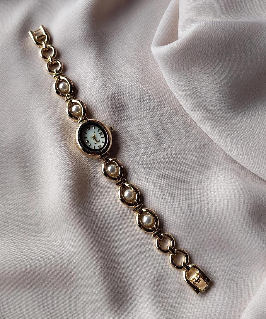 Lumina Pearl Link Bracelet Watch