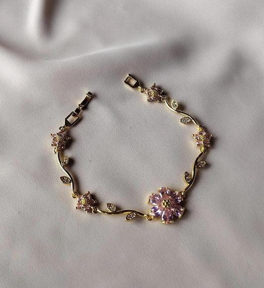 Graceful Blossom Branch Bracelet