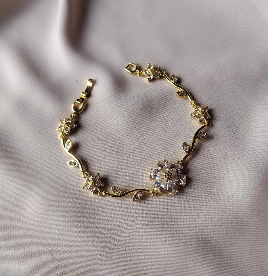 Sparkling Blossom Branch Bracelet