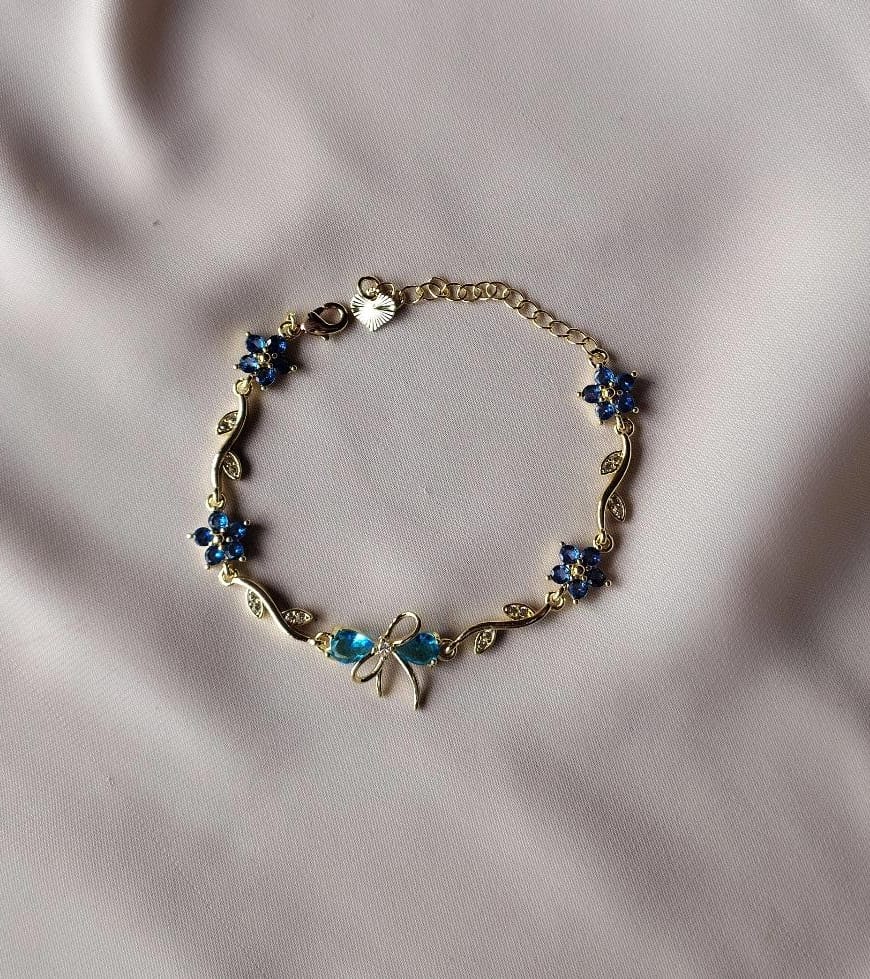 Enchanted Blue Iris Bracelet