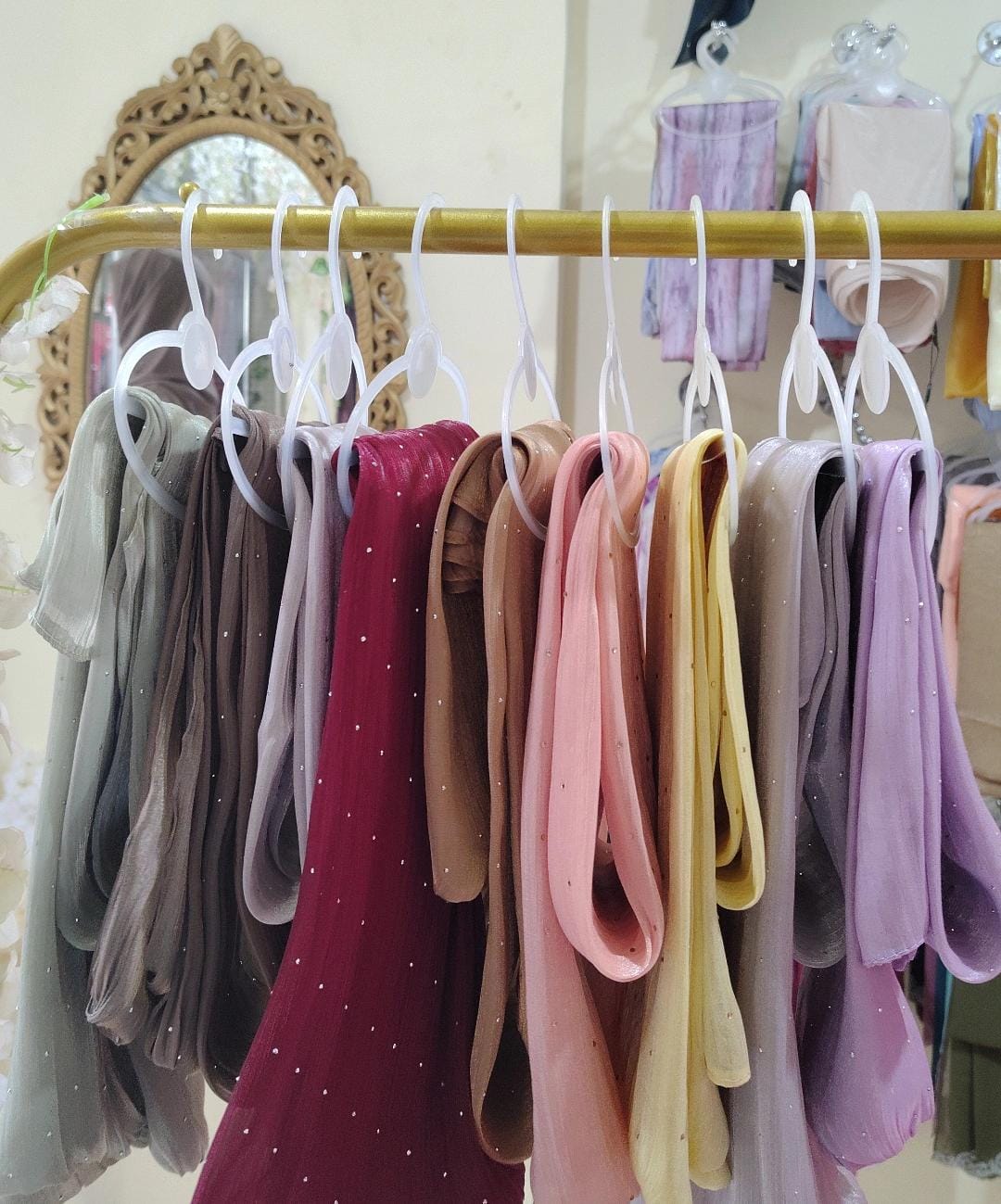 Shimmer Stone Organza Hijab