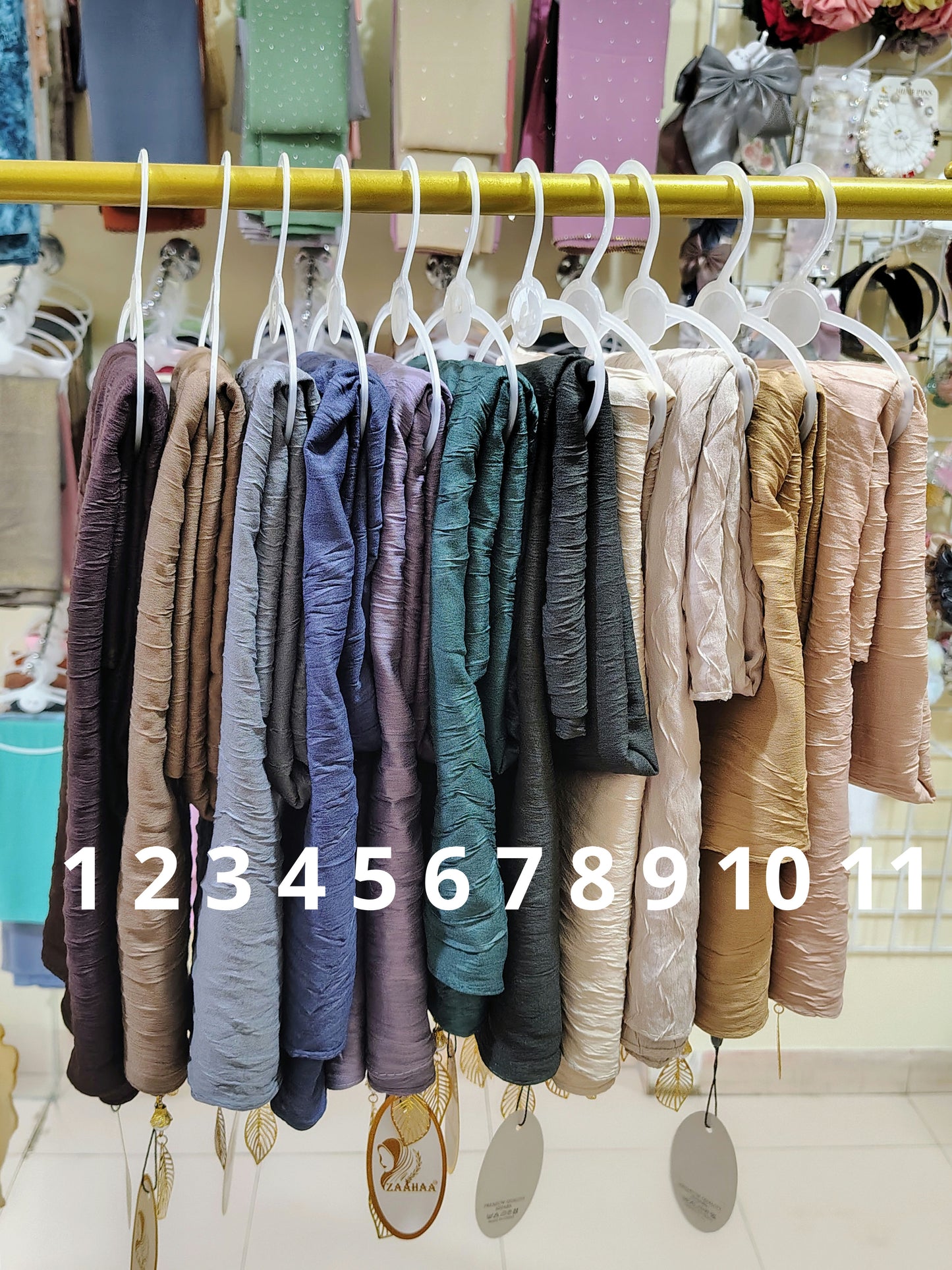 Cotton tassel hijabs