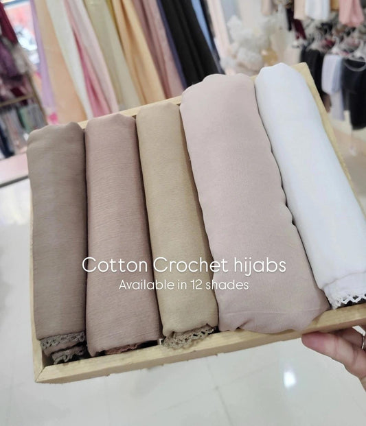 Cotton Crochet hijabs