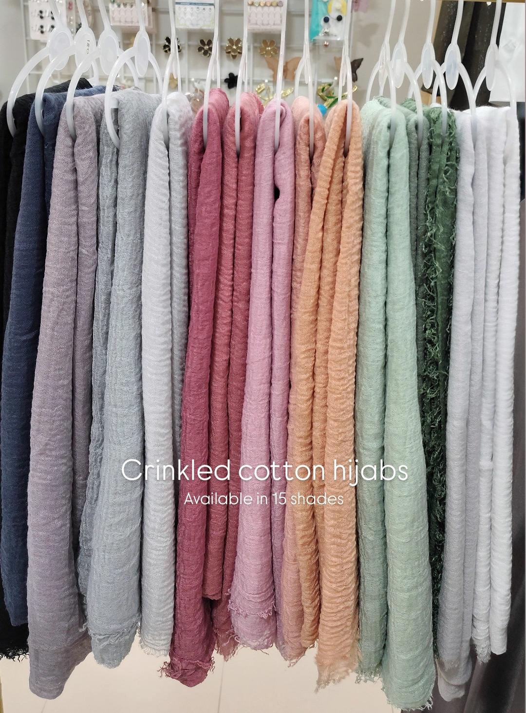 Crinkled cotton