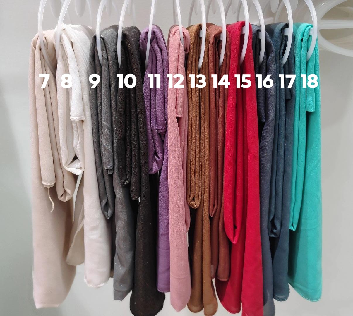 Georgette Shimmer Hijab