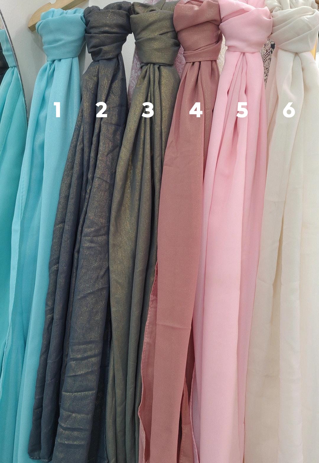 Georgette Shimmer Hijab