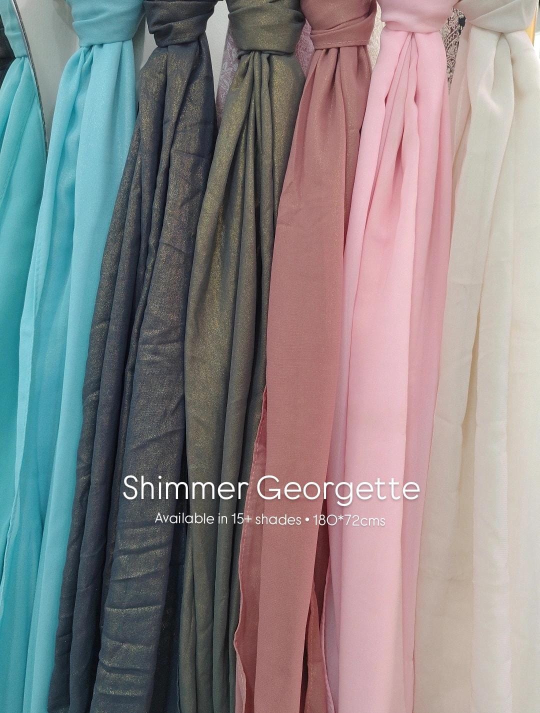 Georgette Shimmer Hijab