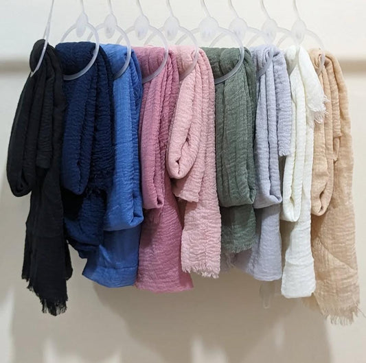 Crinkled cotton