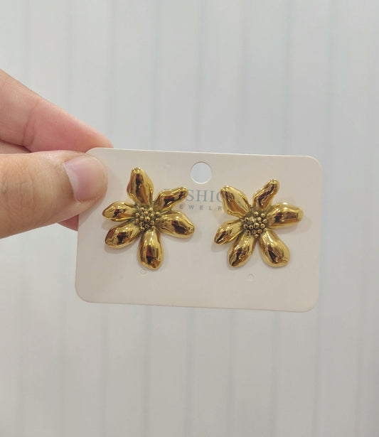 Anti tarnish earrings - Flower