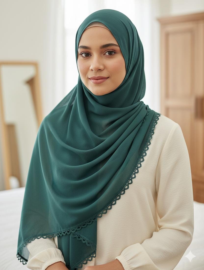 Chiffon Crochet Hijab