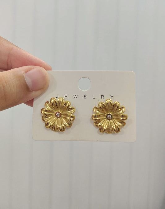 Anti tarnish earrings - Flora