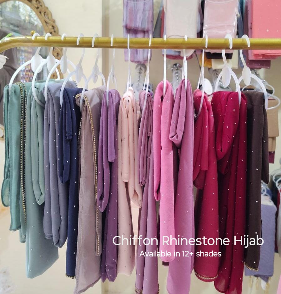 Chiffon Rhinestone Hijabs
