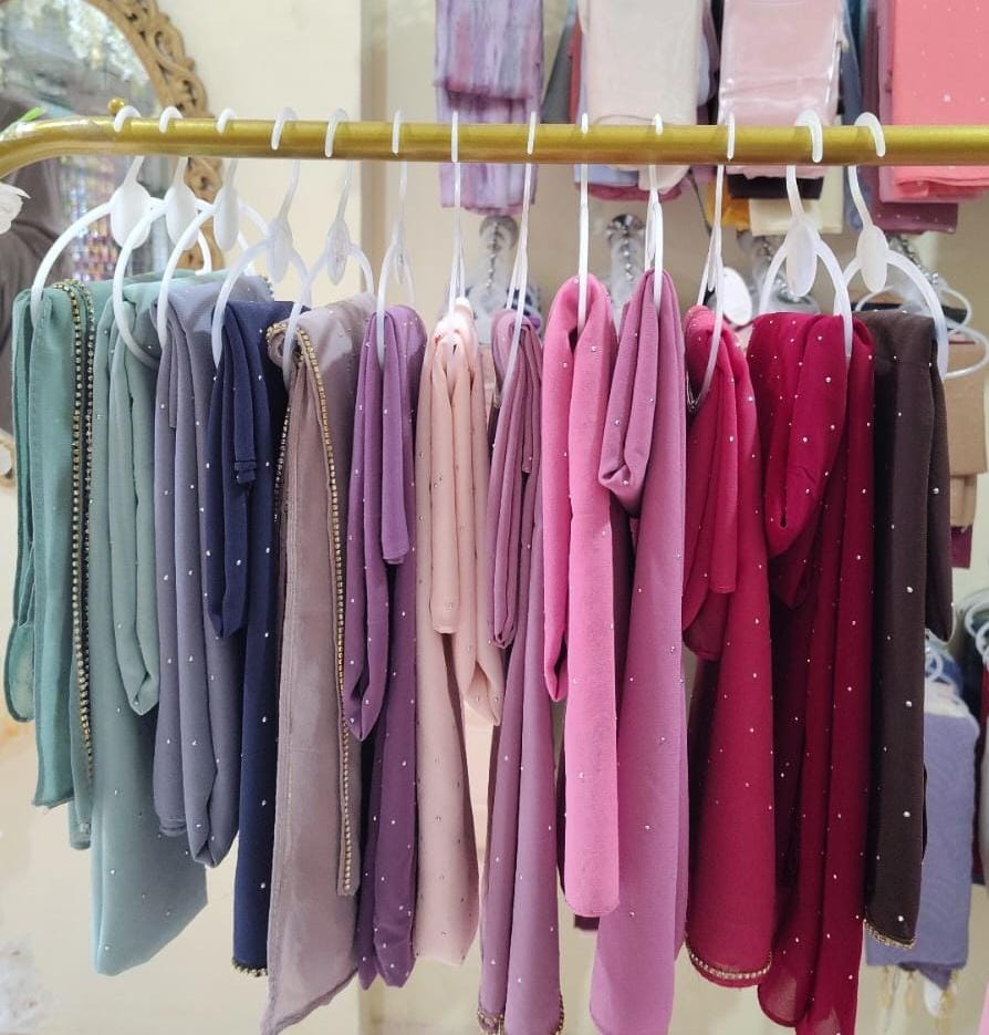 Chiffon Rhinestone Hijabs