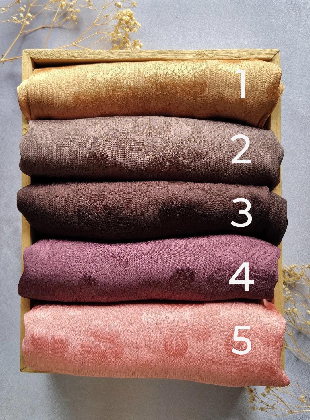 Embossed Silk Satin Hijab