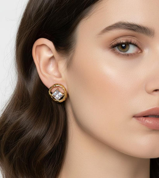 Korean Statement Stud Earrings