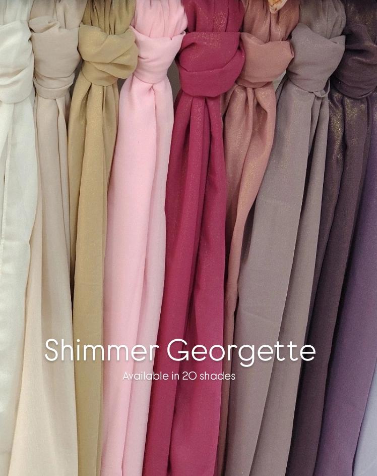 Georgette Shimmer Hijab
